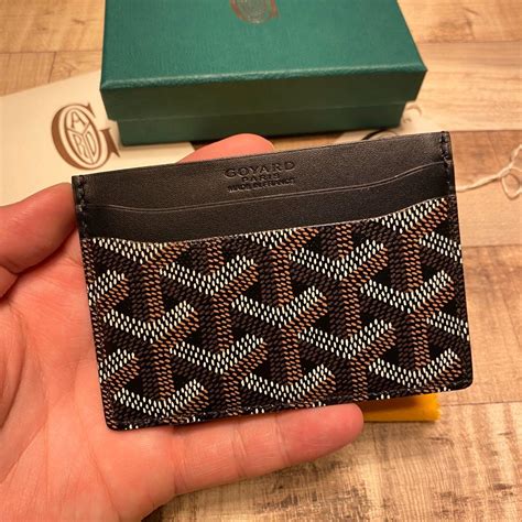 goyard saint sulpice card holder goyardine stores|Goyard card holder price.